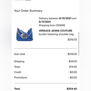 Versace Jeans Couture Royal Blue Shoulder Bag. buckle-fastening shoulder bag